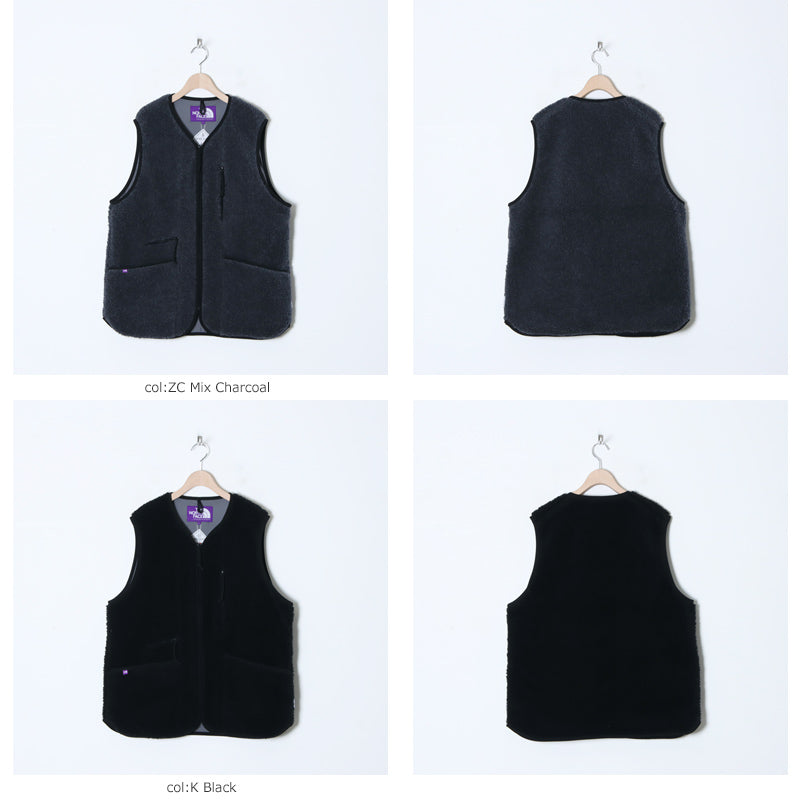 THE NORTH FACE PURPLE LABEL(ザ ノースフェイス パープルレーベル) Wool Boa WINDSTOPPER Field Vest 画像2