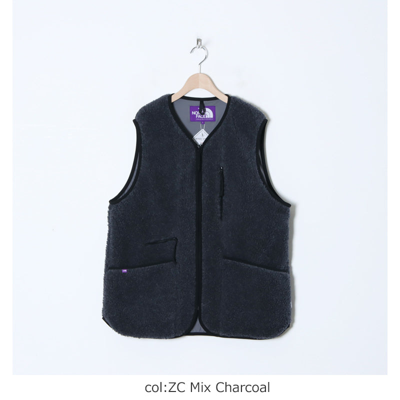 THE NORTH FACE PURPLE LABEL(ザ ノースフェイス パープルレーベル) Wool Boa WINDSTOPPER Field Vest 画像16