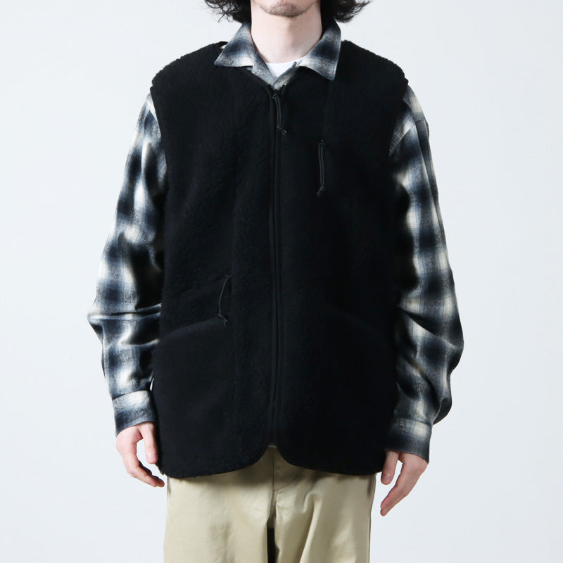THE NORTH FACE PURPLE LABEL(ザ ノースフェイス パープルレーベル) Wool Boa WINDSTOPPER Field Vest 画像11
