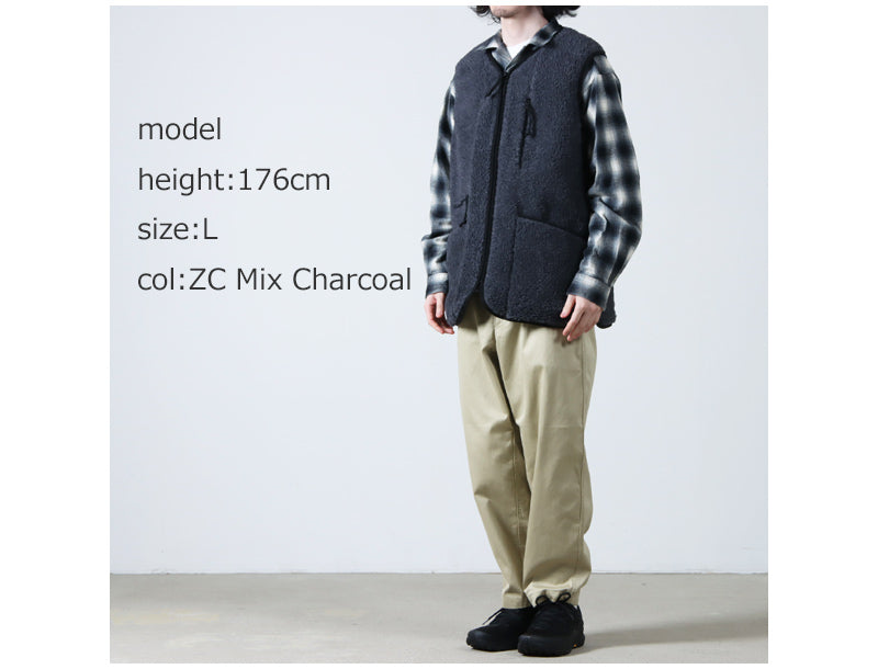 THE NORTH FACE PURPLE LABEL(ザ ノースフェイス パープルレーベル) Wool Boa WINDSTOPPER Field Vest 画像22
