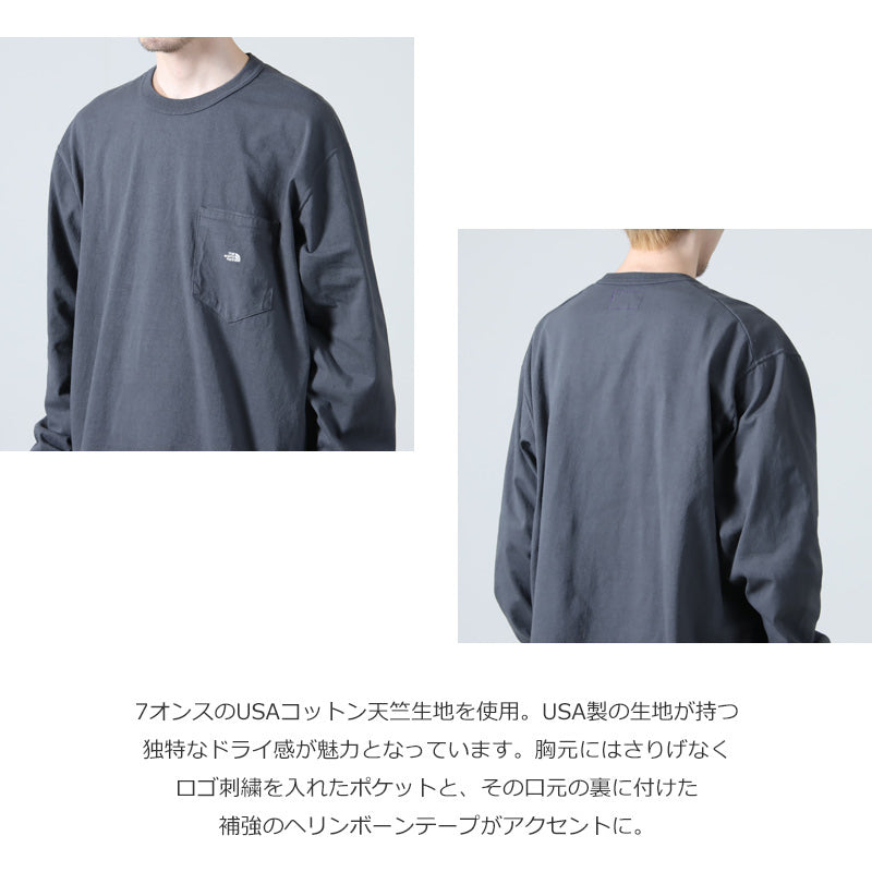 THE NORTH FACE PURPLE LABEL(ザ ノースフェイス パープルレーベル) 7oz Long Sleeve Pocket Tee 画像4