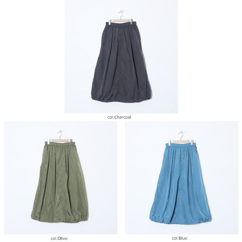 AXESQUIN(アクシーズクイン) NYLON TAFFTA EASY SKIRT 画像3