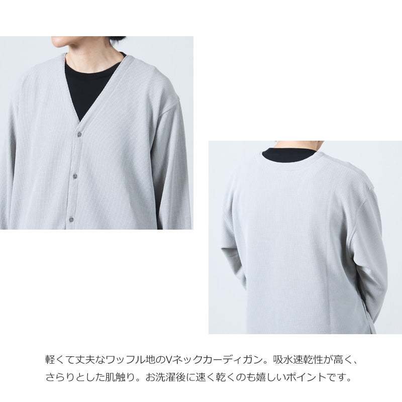 AXESQUIN(アクシーズクイン) QD ECO WAFFLE CARDIGAN 画像5