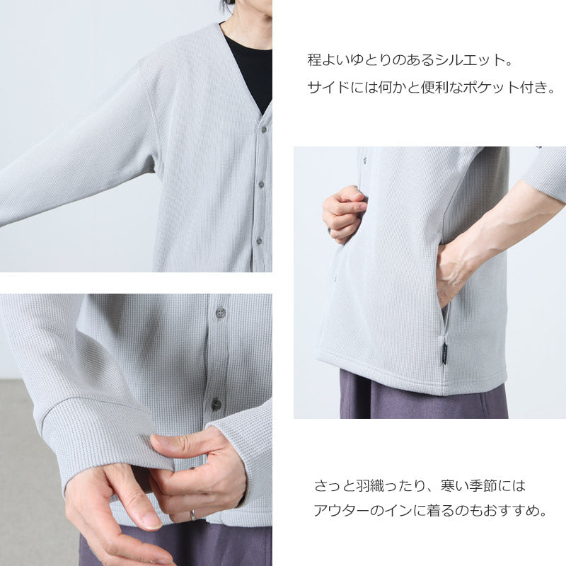 AXESQUIN(アクシーズクイン) QD ECO WAFFLE CARDIGAN 画像6