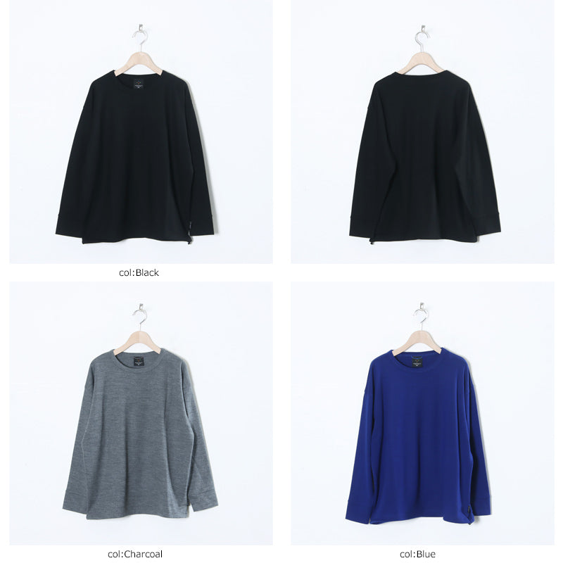 AXESQUIN(アクシーズクイン) MERINOWOOL BASIC L/S TEE 画像2