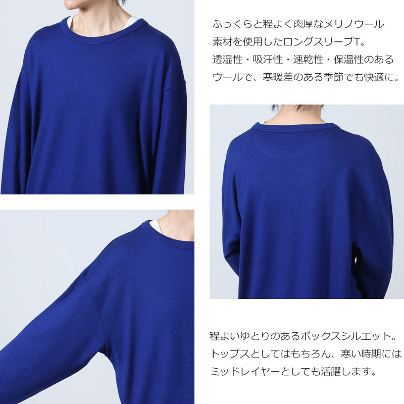 AXESQUIN(アクシーズクイン) MERINOWOOL BASIC L/S TEE 画像5