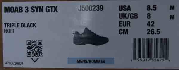 MERRELL(メレル) MOAB 3 SYNTHETIC GORE-TEX #MEN 画像24
