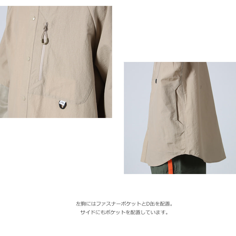 COMFY OUTDOOR GARMENT(コムフィアウトドアガーメント) NO COLLAR SHIRTS 画像5