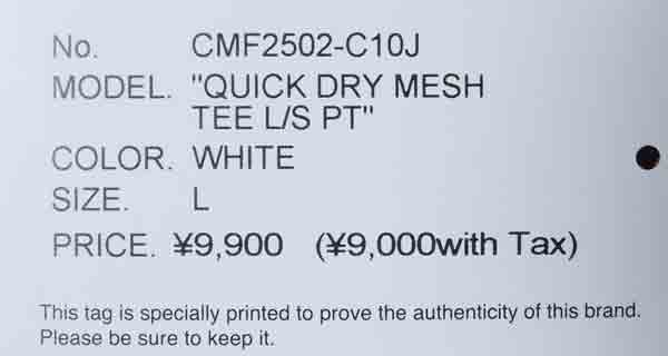 COMFY OUTDOOR GARMENT(コムフィアウトドアガーメント) QUICK DRY MESH TEE L/S 画像33