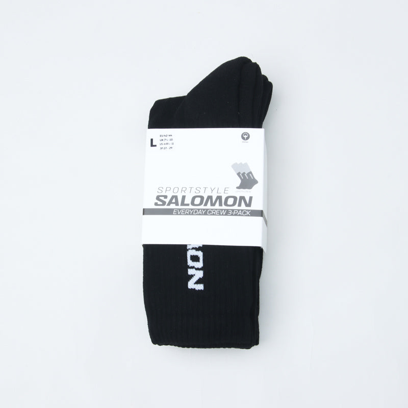 Salomon(サロモン) EVERYDAY CREW 3-PACK 「BLACK BLACK BLACK」 画像3