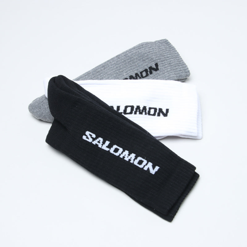 Salomon(サロモン) EVERYDAY CREW 3-PACK 「BLACK・WHITE・MED GREY MELANGE」