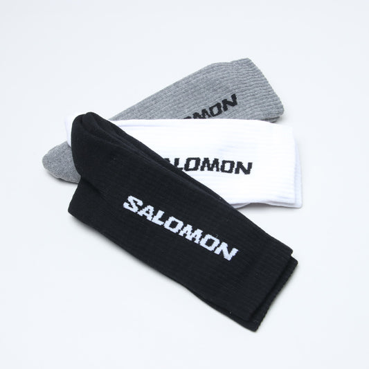 Salomon(サロモン) EVERYDAY CREW 3-PACK 「BLACK・WHITE・MED GREY MELANGE」