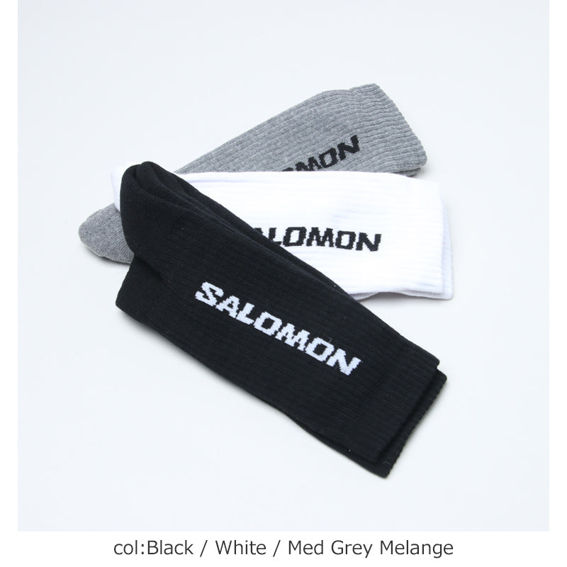 Salomon(サロモン) EVERYDAY CREW 3-PACK 「BLACK・WHITE・MED GREY MELANGE」 画像2