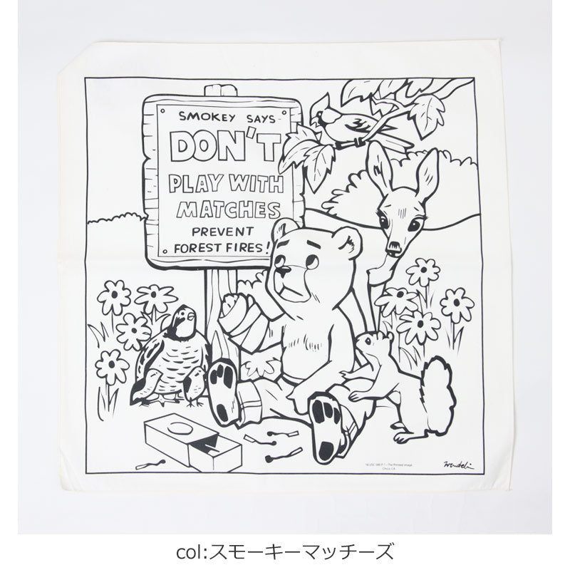 Printed Image(プリンティッドイメージ) ネイチャープリントバンダナ スモーキーベア 画像8