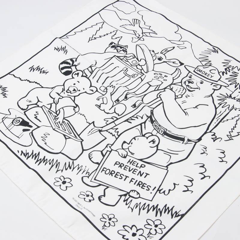 Printed Image(プリンティッドイメージ) ネイチャープリントバンダナ スモーキーベア 画像4
