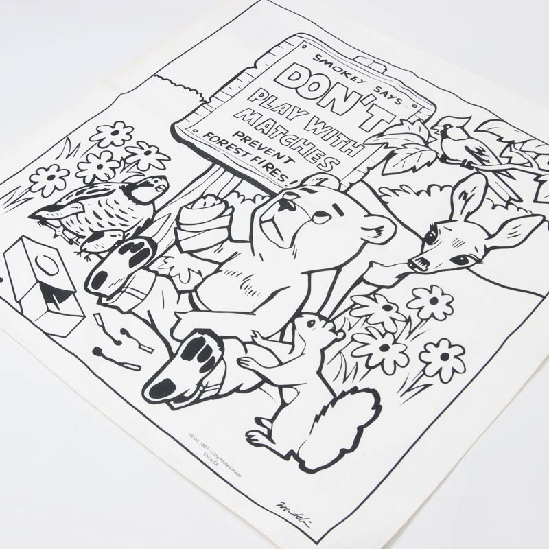 Printed Image(プリンティッドイメージ) ネイチャープリントバンダナ スモーキーベア 画像5