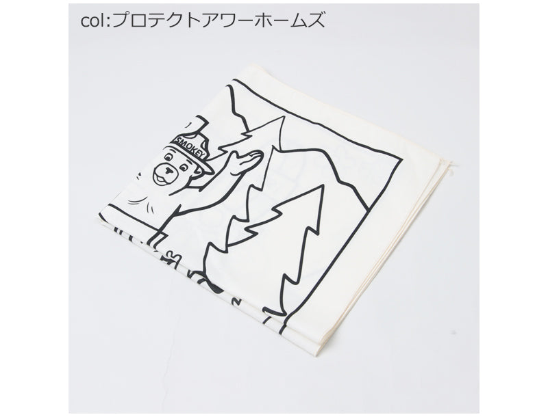 Printed Image(プリンティッドイメージ) ネイチャープリントバンダナ スモーキーベア 画像9