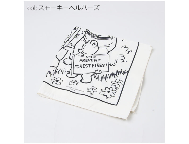Printed Image(プリンティッドイメージ) ネイチャープリントバンダナ スモーキーベア 画像10