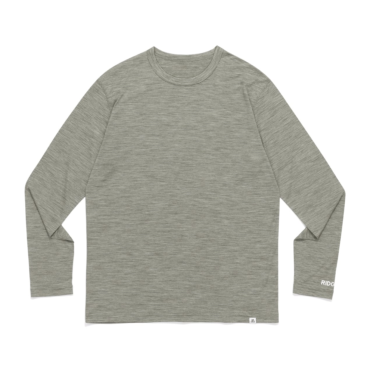 リッジマウンテンギア Merino Basic Long Sleeve Tee Micro Border - RIDGE MOUNTAIN GEAR
